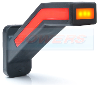 WAS W168.1 Right Hand LED Red White Amber Stalk Marker Light